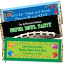 Super Bowl candy bar wrappers